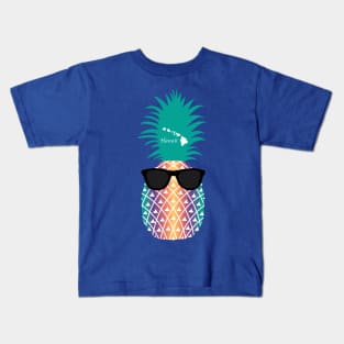 Sunglasses Hawaii Pineapple Kids T-Shirt